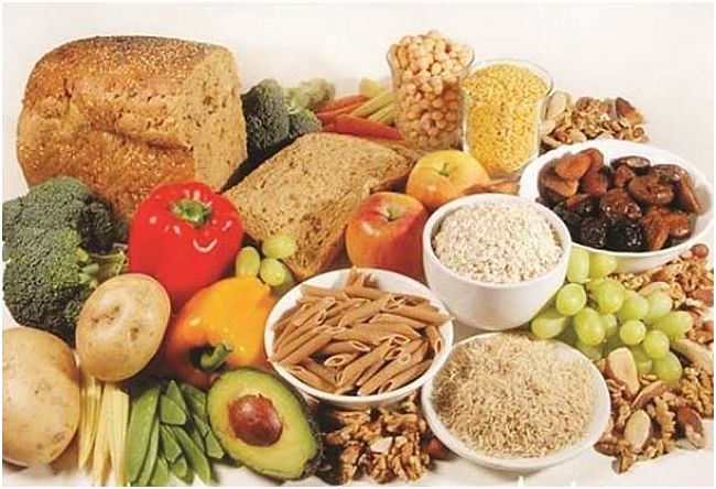 Foods rich in fiber - see detailed lists in this article