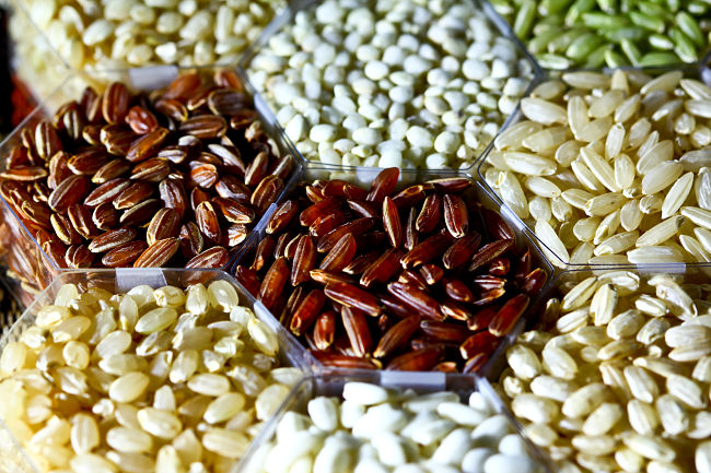 There are a wide range of whole grain rice varieties to choose from, if you can find them