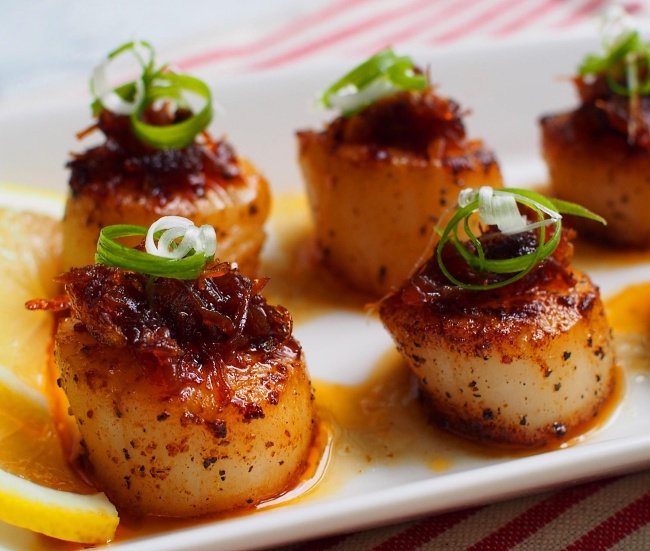 Pan fried Scallops with XO Sauce