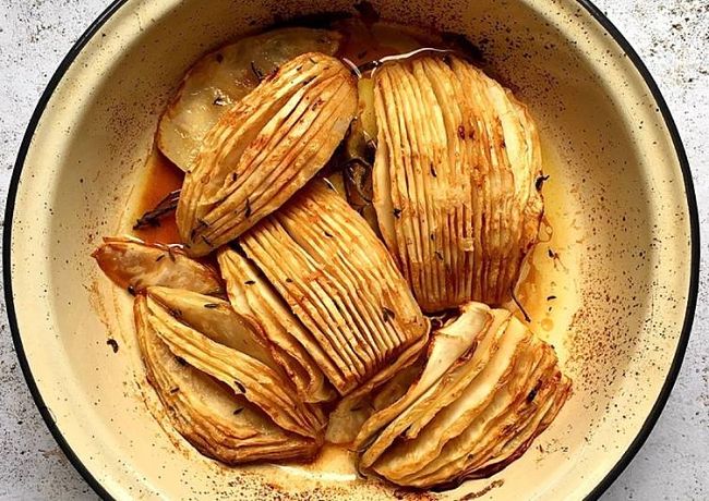 Hasselback Celeriac is a delightful dish showcasing the delicate flavor and texture of this ugly duckling vegetable