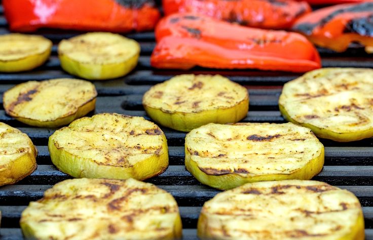 Grilling thick slices is the easiest and most popular way to grill and barbecue vegetables 