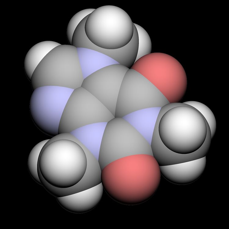 The caffeine molecule - small compound with large impact 