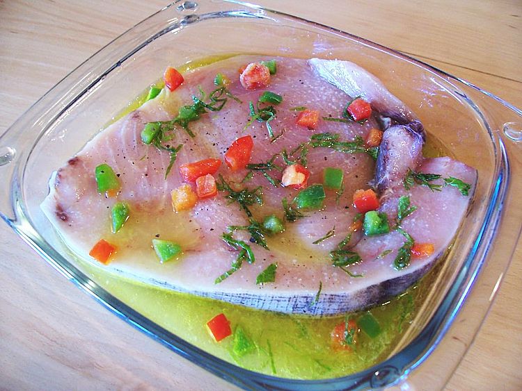 Fish and seafood only require a short time in very delicate marinades. But keep the liquid cool to avoid contamination