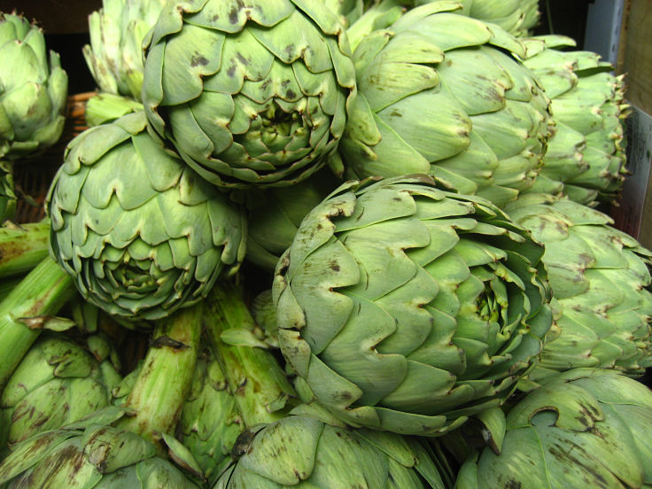 Artichokes are a good food for weight loss because they have only 47 Calories, 3g of protein and 5g of fiber per 100g.